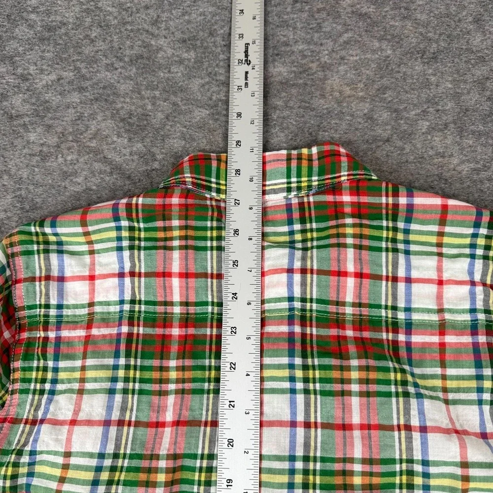 J McLaughlin Louis Button Up Shirt Long Sleeve Plaid Womens Small S - Picture 10 of 11